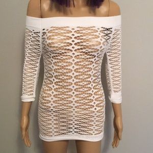 Exotic dance wear Fishnet top